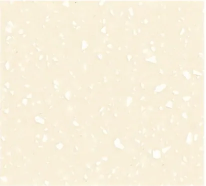 Warm Cream Crystal RM617 Warm cream with large translucent white chips