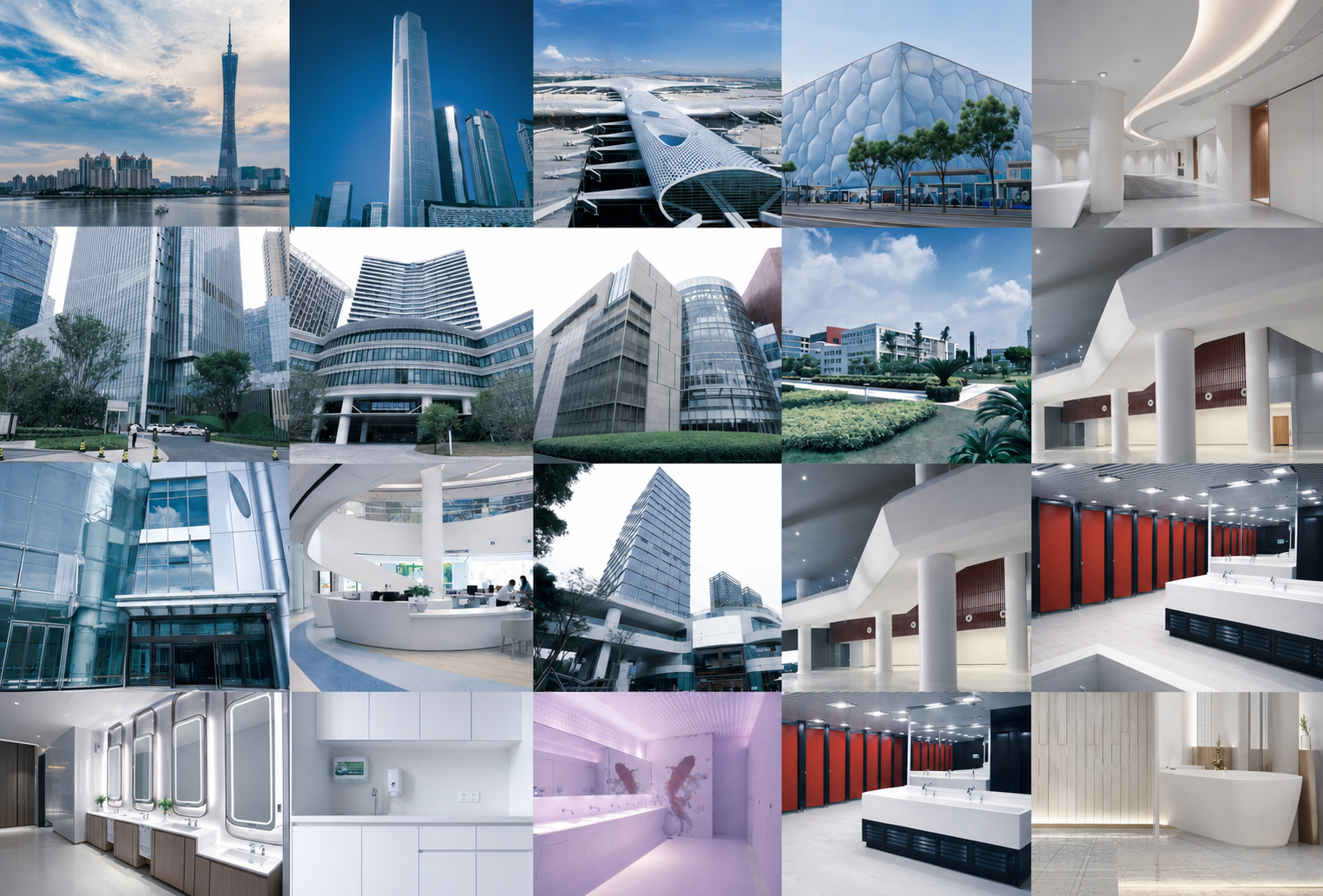 Selected commercial and public-space project references